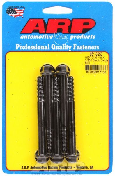 5-Pack Bolt Kit, Hex Head Black Oxide AR651-3250