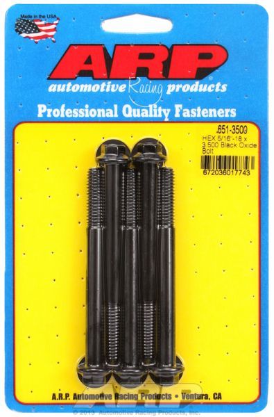 5-Pack Bolt Kit, Hex Head Black Oxide AR651-3500