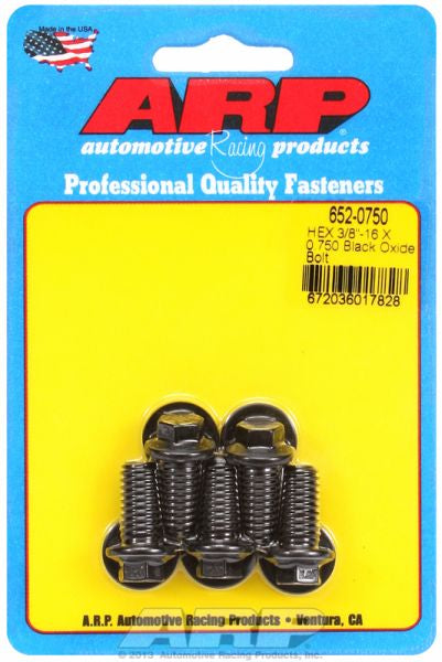 5-Pack Bolt Kit, Hex Head Black Oxide AR652-0750