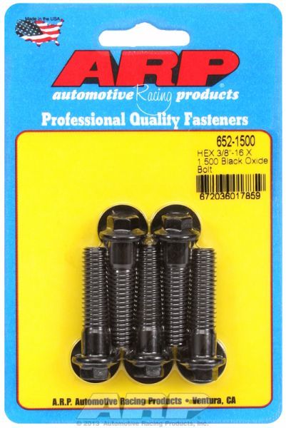 5-Pack Bolt Kit, Hex Head Black Oxide AR652-1500