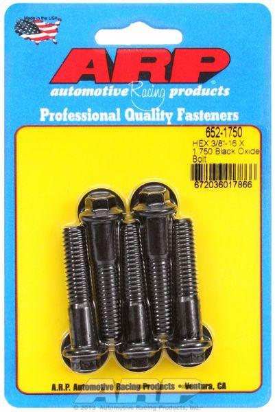 5-Pack Bolt Kit, Hex Head Black Oxide AR652-1750