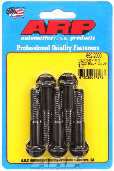 5-Pack Bolt Kit, Hex Head Black Oxide AR652-2000