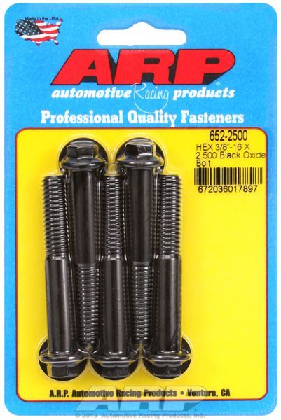 5-Pack Bolt Kit, Hex Head Black Oxide AR652-2500