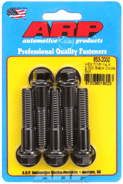 5-Pack Bolt Kit, Hex Head Black Oxide AR653-2000