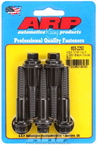 5-Pack Bolt Kit, Hex Head Black Oxide AR653-2250