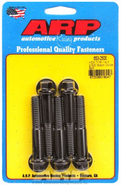 5-Pack Bolt Kit, Hex Head Black Oxide AR653-2500