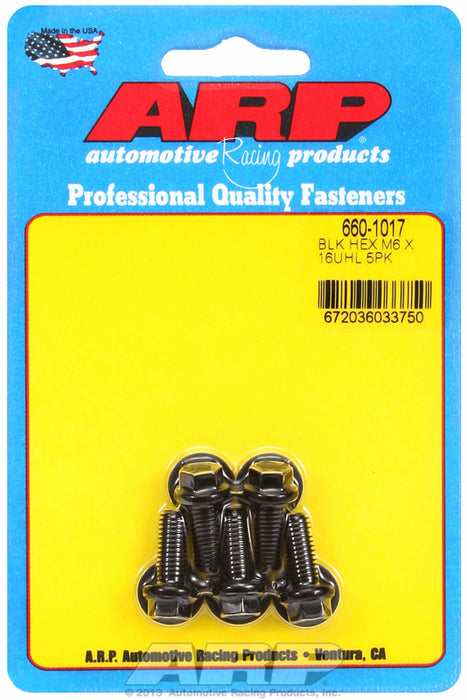 5-Pack Bolt Kit, Hex Head Black Oxide AR660-1017