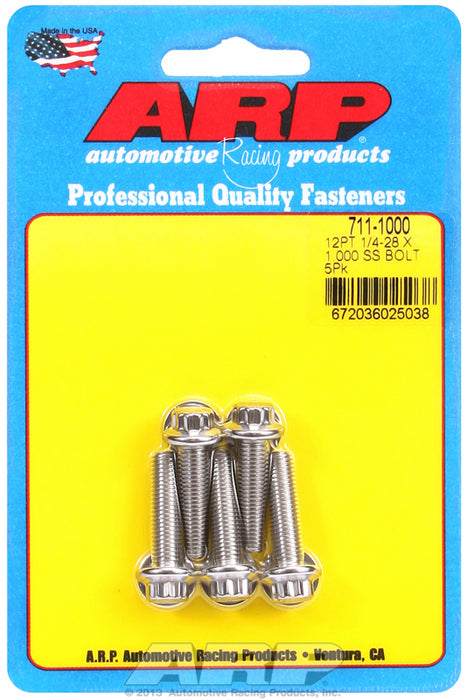 5-Pack Bolt Kit, 12-Point Head S/S AR711-1000