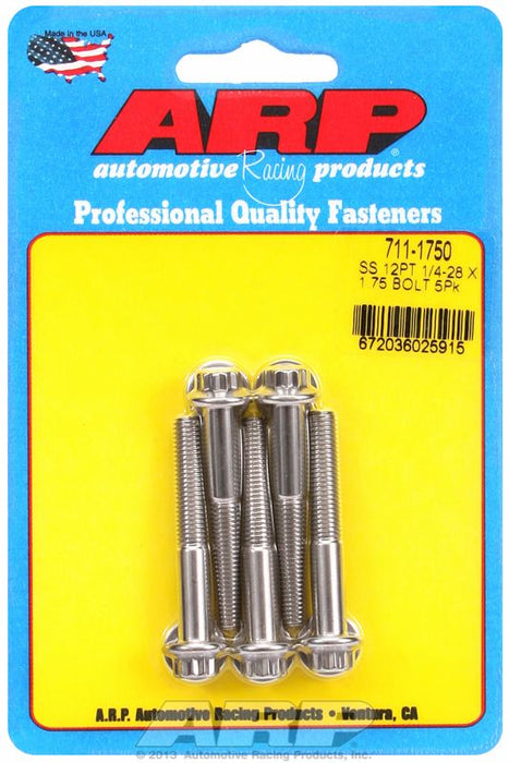 5-Pack Bolt Kit, 12-Point Head S/S AR711-1750