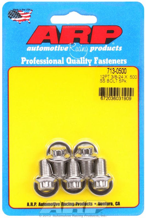 5-Pack Bolt Kit, 12-Point Head S/S AR713-0500