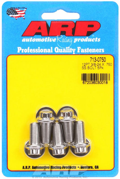 5-Pack Bolt Kit, 12-Point Head S/S AR713-0750