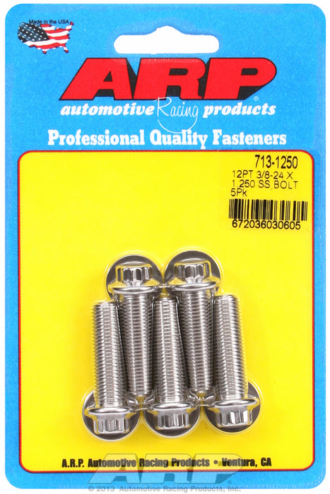 5-Pack Bolt Kit, 12-Point Head S/S AR713-1250