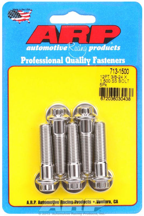 5-Pack Bolt Kit, 12-Point Head S/S AR713-1500