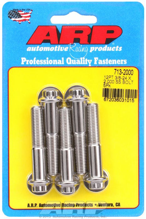 5-Pack Bolt Kit, 12-Point Head S/S AR713-2000