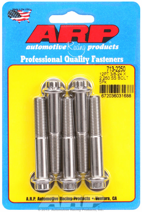 5-Pack Bolt Kit, 12-Point Head S/S AR713-2250