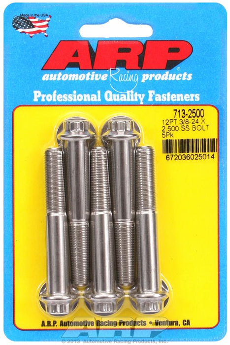 5-Pack Bolt Kit, 12-Point Head S/S AR713-2500