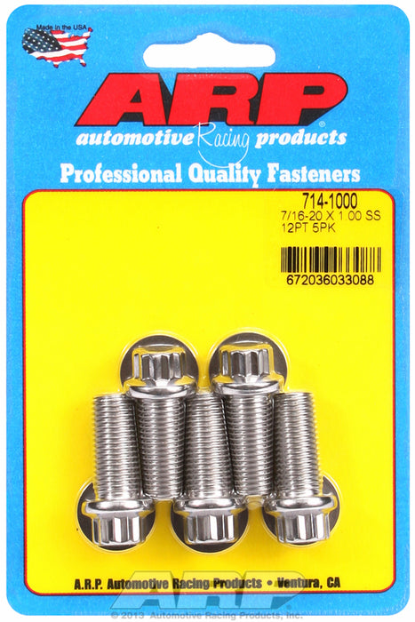 5-Pack Bolt Kit, 12-Point Head S/S AR714-1000