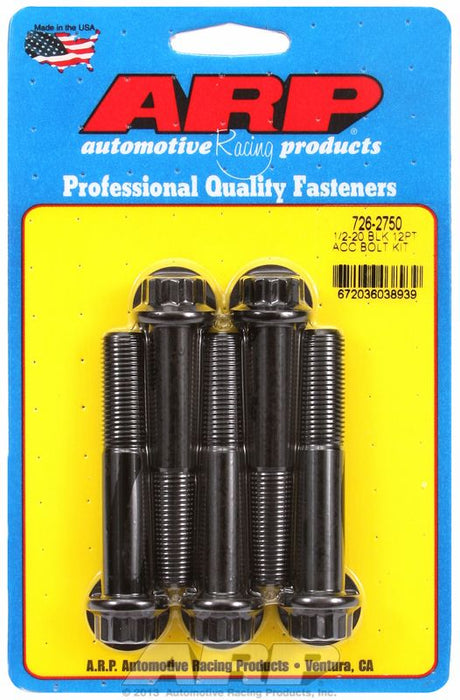 5-Pack Bolt Kit, 12-Point Head Black Oxide AR726-2750