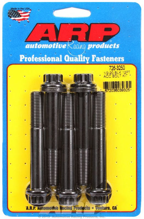 5-Pack Bolt Kit, 12-Point Head Black Oxide AR726-3250