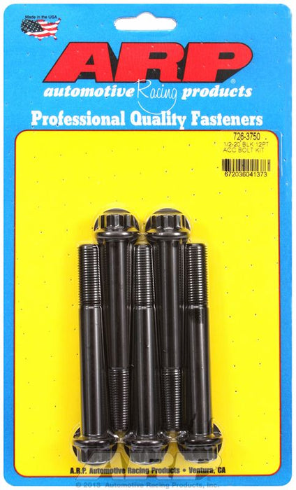 5-Pack Bolt Kit, 12-Point Head Black Oxide AR726-3750