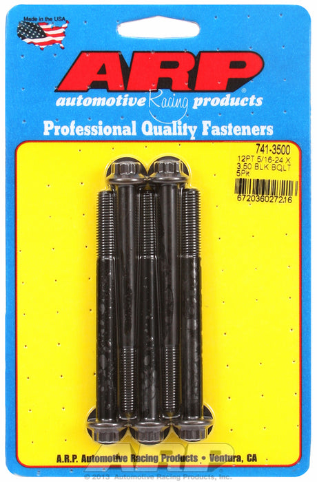 5-Pack Bolt Kit, 12-Point Head Black Oxide AR741-3500