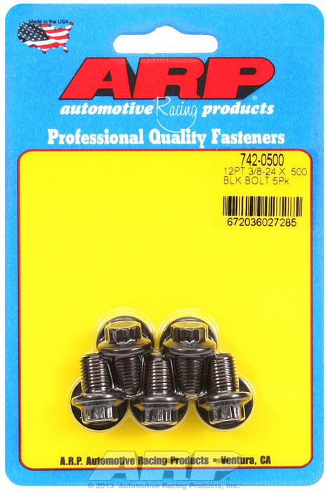 5-Pack Bolt Kit, 12-Point Head Black Oxide AR742-0500