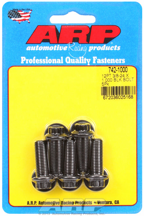 5-Pack Bolt Kit, 12-Point Head Black Oxide AR742-1000