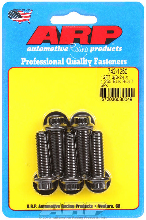 5-Pack Bolt Kit, 12-Point Head Black Oxide AR742-1250