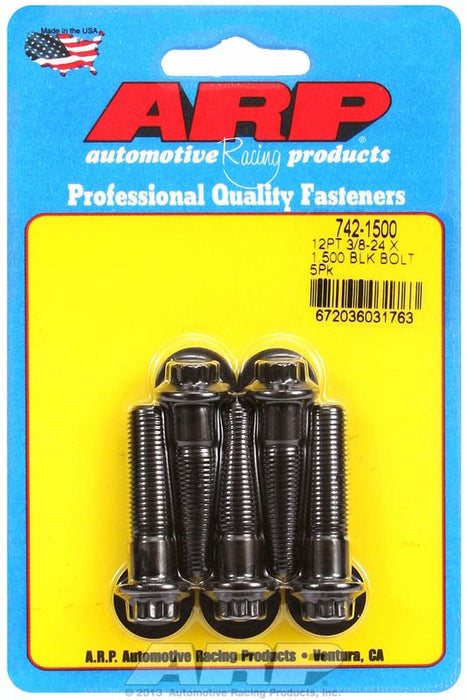 5-Pack Bolt Kit, 12-Point Head Black Oxide AR742-1500