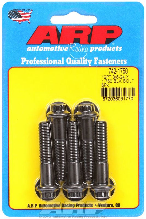 5-Pack Bolt Kit, 12-Point Head Black Oxide AR742-1750