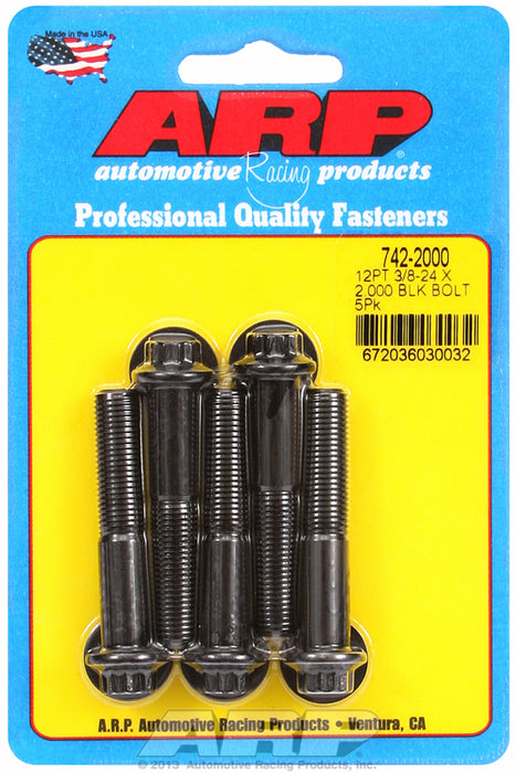 5-Pack Bolt Kit, 12-Point Head Black Oxide AR742-2000