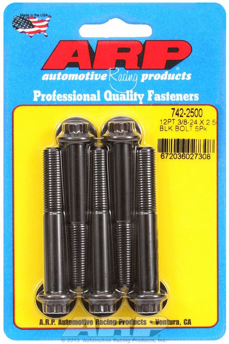 5-Pack Bolt Kit, 12-Point Head Black Oxide AR742-2500