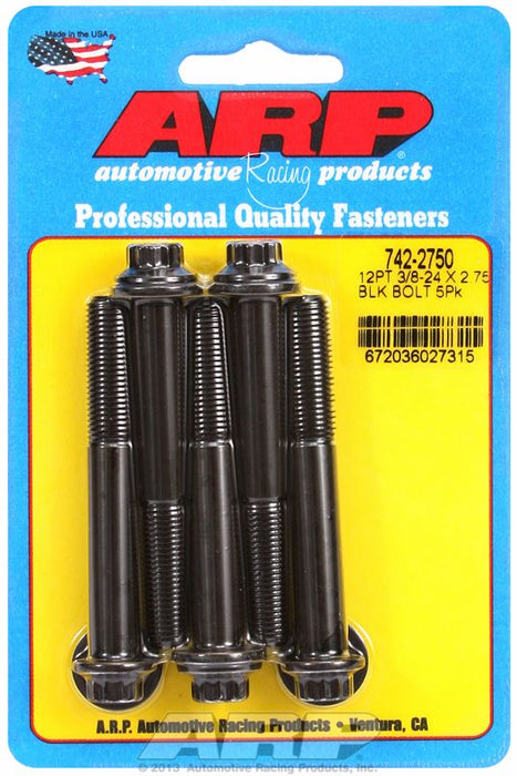 5-Pack Bolt Kit, 12-Point Head Black Oxide AR742-2750