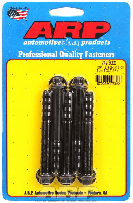 5-Pack Bolt Kit, 12-Point Head Black Oxide AR742-3000