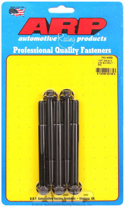 5-Pack Bolt Kit, 12-Point Head Black Oxide AR742-4000