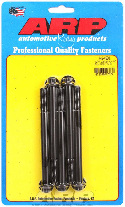 5-Pack Bolt Kit, 12-Point Head Black Oxide AR742-4500