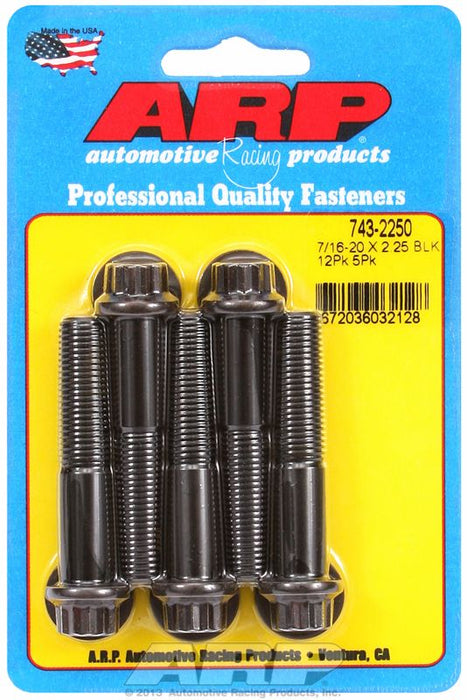 5-Pack Bolt Kit, 12-Point Head Black Oxide AR743-2250