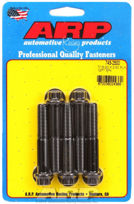 5-Pack Bolt Kit, 12-Point Head Black Oxide AR743-2500