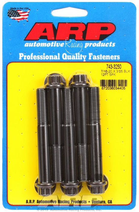 5-Pack Bolt Kit, 12-Point Head Black Oxide AR743-3250