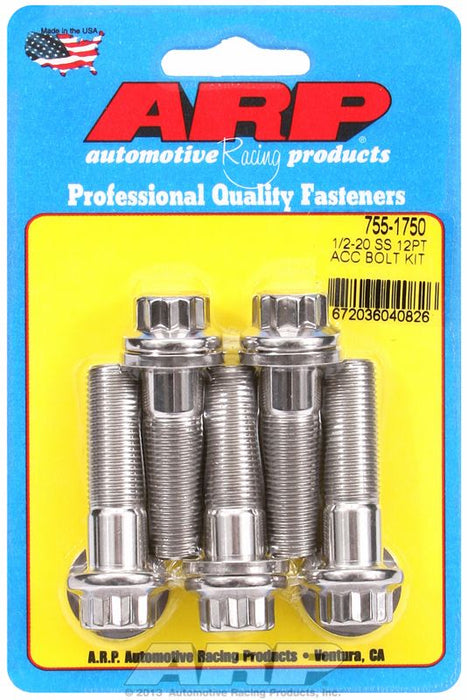 5-Pack Bolt Kit, 12-Point Head S/S AR755-1750