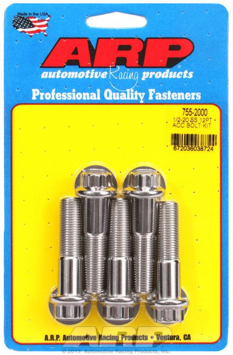 5-Pack Bolt Kit, 12-Point Head S/S AR755-2000