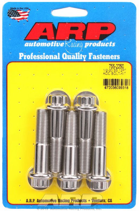 5-Pack Bolt Kit, 12-Point Head S/S AR755-2250