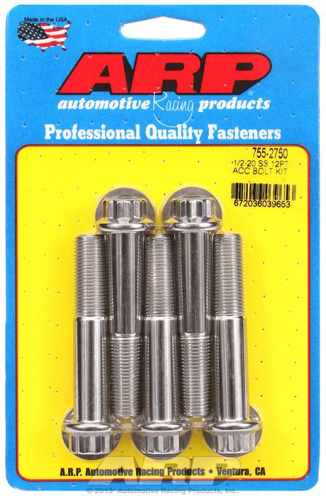 5-Pack Bolt Kit, 12-Point Head S/S AR755-2750