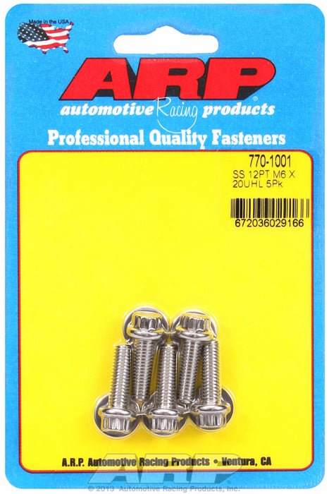 5-Pack Bolt Kit, 12-Point Head S/S AR770-1001