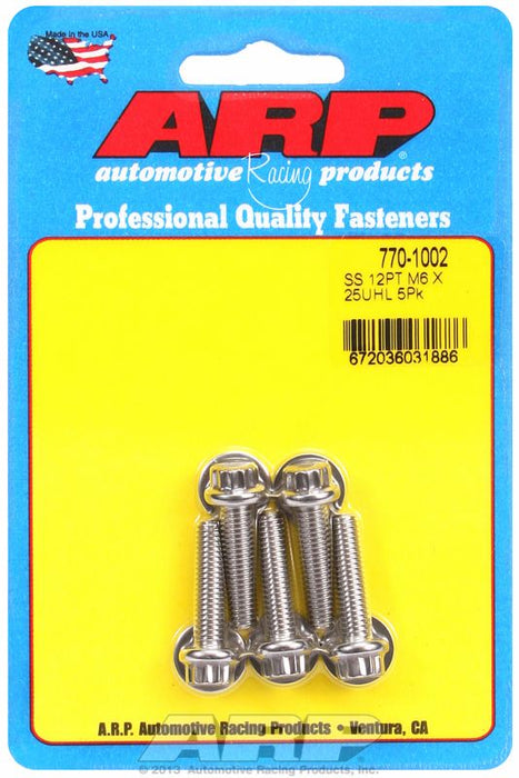 5-Pack Bolt Kit, 12-Point Head S/S AR770-1002