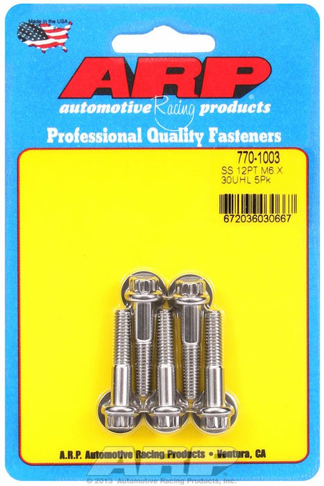 5-Pack Bolt Kit, 12-Point Head S/S AR770-1003