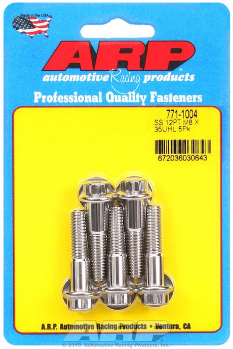 5-Pack Bolt Kit, 12-Point Head S/S AR771-1004