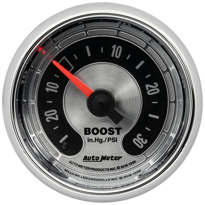 American Muscle Series 2-1/16" Mechanical Boost / Vac Gauge AU1208