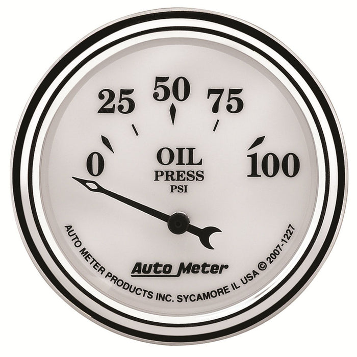 Old Tyme White II Oil Pressure Gauge AU1227