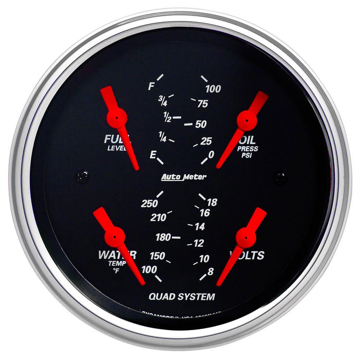 Designer Black Series Quad Gauge AU1412